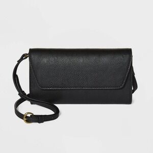 Universal Thread Black Wallet On A String Card Case NWT‎